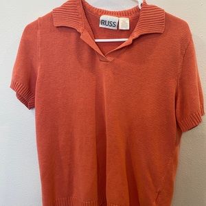 Russ peach colar top